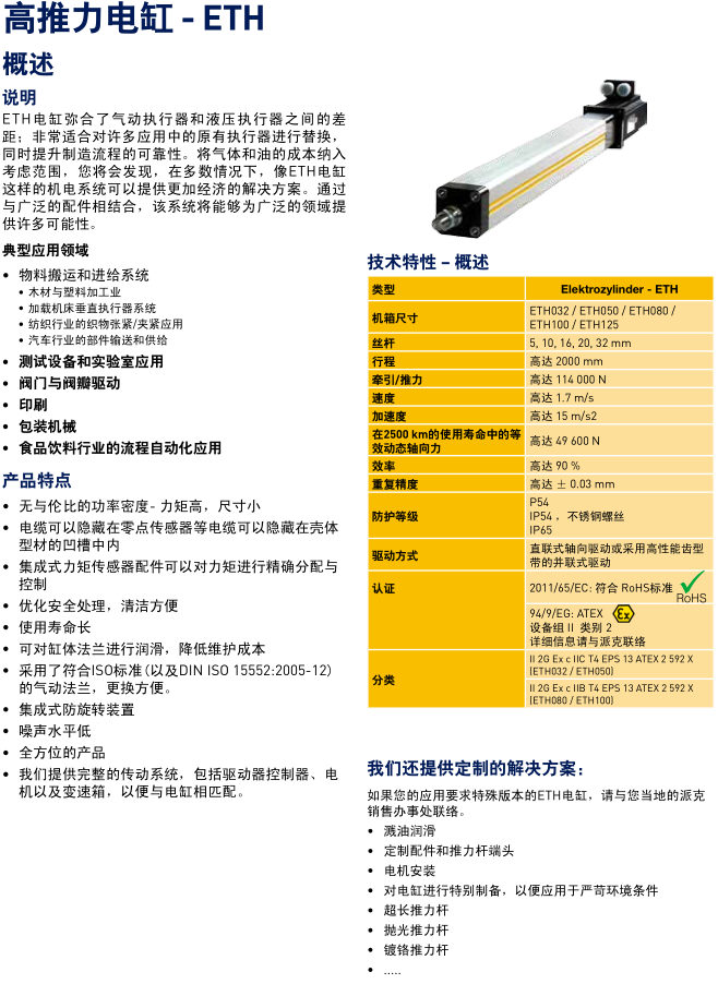 高推力电缸 - ETH(图1)